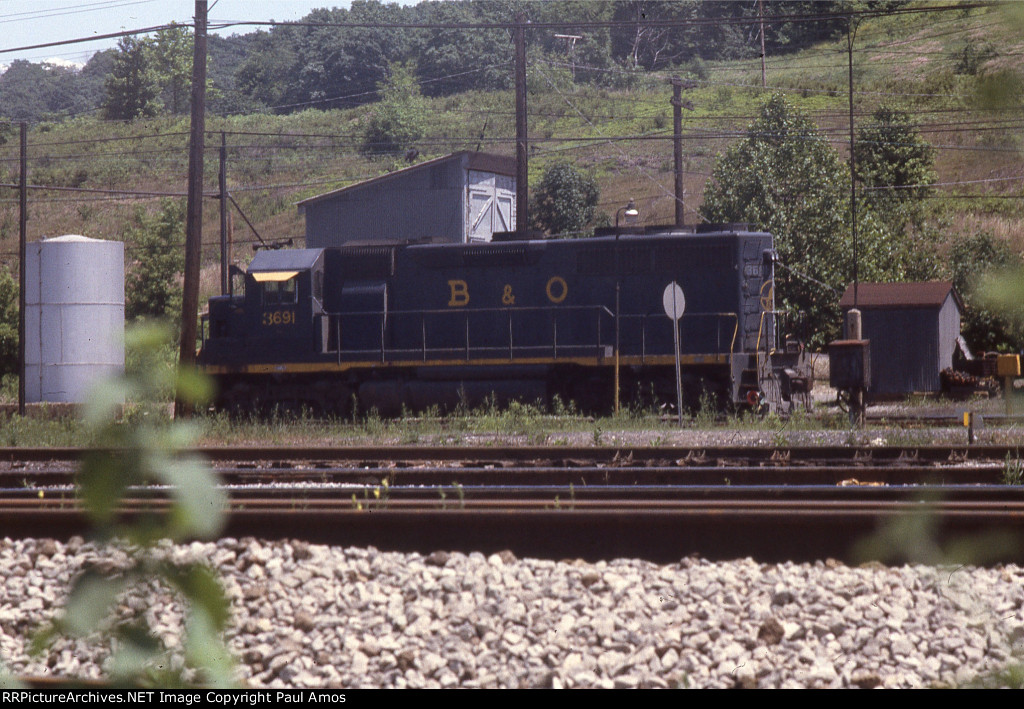 BO 3691 Temporarily renumbered BO 9691 while leased to the ATSF and when renumbered when returned 